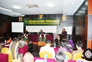 Sosialisasi Penghapusan dan Alih Fungsi BMN Satker sew wilayah hukum Pengadilan Tinggi Bengkulu