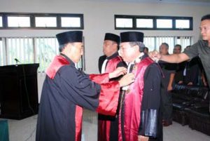 Pelantikan dan Pengambilan Sumpah Janner Purba, SH. sebagai Ketua Pengadilan Negeri Kepahiang