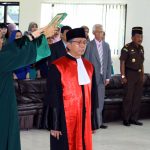 Pengambilan Sumpah Jabatan dan Pelantikan Ketua Pengadilan Negeri Curup Dedy Hermawan, SH., MH.