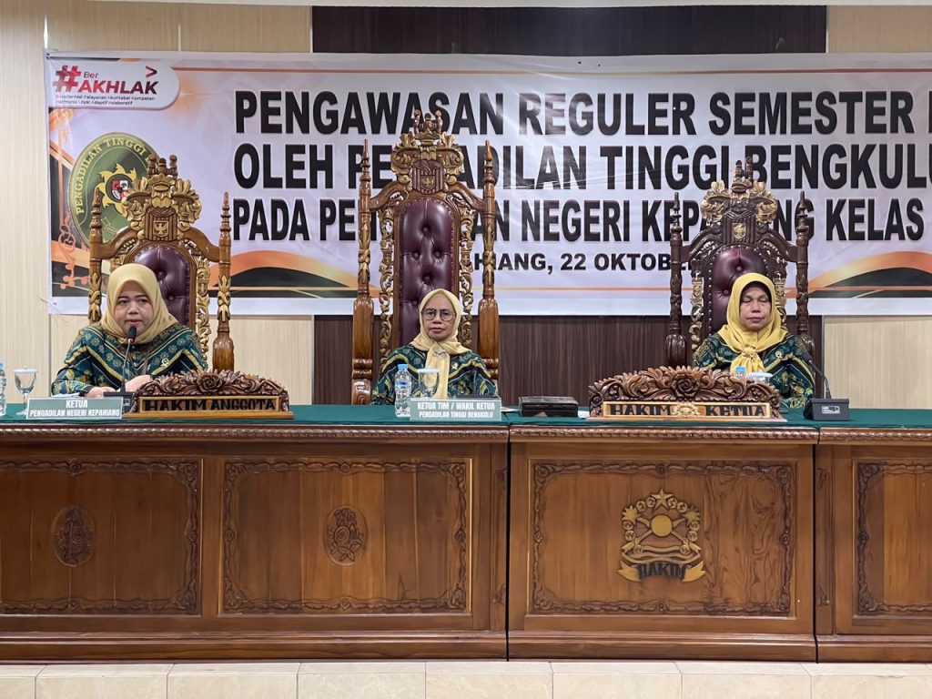 KPN Kepahiang membuka kegiatan Pengawasan Reguler oleh PT Bengkulu